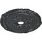 Ekena Millwork Attica with Rose Ceiling Medallion (Fits Canopies up to 4 1/2"), 26"OD x 3 3/4"ID x 1 1/2"P, Pewter CM26ATPES - alternate 3